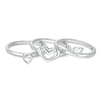 Thumbnail Image 3 of Previously Owned - The Kindred Heart from Vera Wang Love Collection Blue Sapphire Ring Set in Sterling Silver