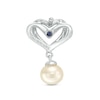 Previously Owned - The Kindred Heart from Vera Wang Love Collection Cultured Freshwater Pearl and Diamond Earrings