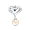 Thumbnail Image 1 of Previously Owned - The Kindred Heart from Vera Wang Love Collection Cultured Freshwater Pearl and Diamond Earrings