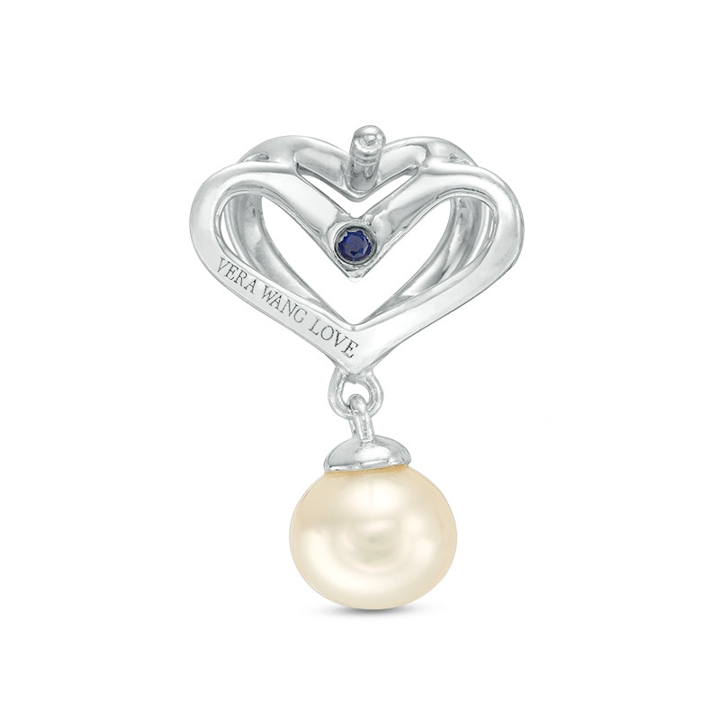 Previously Owned - The Kindred Heart from Vera Wang Love Collection Cultured Freshwater Pearl and Diamond Earrings