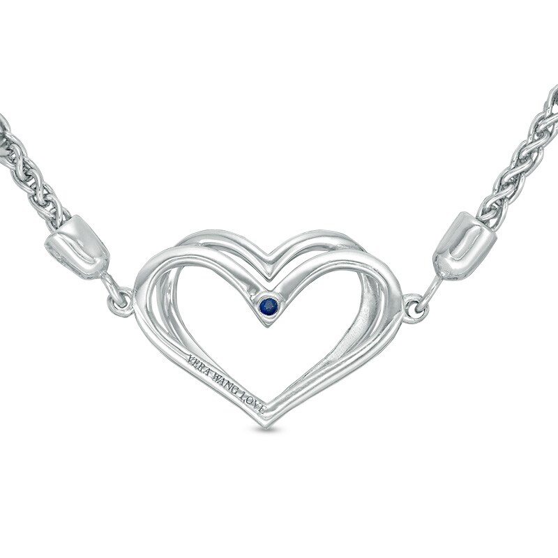 Main Image 3 of Previously Owned - The Kindred Heart from Vera Wang Love Collection 1/10 CT. T.W. Diamond Bracelet in Sterling Silver