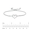 Thumbnail Image 4 of Previously Owned - The Kindred Heart from Vera Wang Love Collection 1/10 CT. T.W. Diamond Bracelet in Sterling Silver