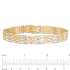 Thumbnail Image 3 of Previously Owned - 1/2 CT. T.W. Diamond Double Row Link Bracelet in 10K Gold - 8.5"