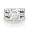 Thumbnail Image 1 of Previously Owned 4 CT. T.W. Diamond Soldered Bridal Set in 14K White Gold