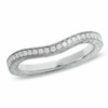 Thumbnail Image 0 of Previously Owned - 1/5 CT. T.W. Diamond Curved Band in 14K White Gold