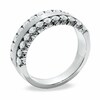 Thumbnail Image 2 of Previously Owned - 1 CT. T.W. Diamond Two Row Band in 14K White Gold