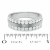 Thumbnail Image 3 of Previously Owned - 1 CT. T.W. Diamond Two Row Band in 14K White Gold