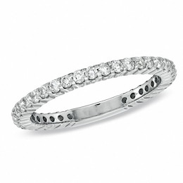 Previously Owned - 1/2 CT. T.W. Diamond Eternity Anniversary Band in 14K White Gold