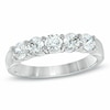Previously Owned - Celebration Ideal 1 CT. T.W. Diamond Five Stone Anniversary Band in 14K White Gold (I/I1)