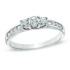 Thumbnail Image 0 of Previously Owned - 1/2 CT. T.W. Diamond Three Stone Engagement Ring in 10K White Gold