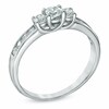 Thumbnail Image 2 of Previously Owned - 1/2 CT. T.W. Diamond Three Stone Engagement Ring in 10K White Gold