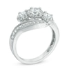 Thumbnail Image 2 of Previously Owned - 1 CT. T.W. Diamond Three Stone Slant Engagement Ring in 14K White Gold (I/I2)