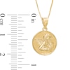 Thumbnail Image 2 of Previously Owned - Guardian Angel Disc Pendant in 10K Gold