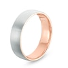 Thumbnail Image 1 of Previously Owned - Men's 6.0mm Brushed Comfort Fit Wedding Band in 10K Two-Tone Gold
