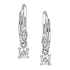 Thumbnail Image 1 of Previously Owned - 1/4 CT. T.W. Diamond Drop Earrings in 10K White Gold
