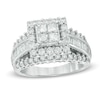 Thumbnail Image 1 of Previously Owned - 2 CT. T.W. Quad Princess-Cut and Baguette Diamond Engagement Ring in 14K White Gold