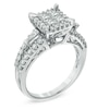 Thumbnail Image 1 of Previously Owned - 1-1/5 CT. T.W. Quad Princess-Cut Diamond Engagement Ring in 14K White Gold