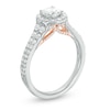 Thumbnail Image 2 of Previously Owned - Celebration Ideal 1-1/4 CT. T.W. Diamond Frame Engagement Ring in 14K White Gold