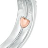 Thumbnail Image 3 of Previously Owned - 5/8 CT. T.W. Princess-Cut Diamond Frame Interlocking Bridal Set in 10K Two-Tone Gold