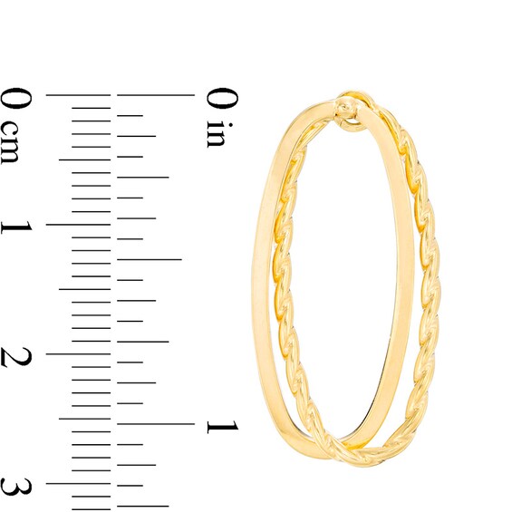 Previously Owned - Cascading Interlocking Oval Drop Earrings in 14K Gold Previously Owned - Cascading Interlocking Oval Drop Earrings in 14K Gold