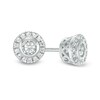 Thumbnail Image 1 of Previously Owned - 1/5 CT. T.W. Diamond Frame Stud Earrings in 10K White Gold