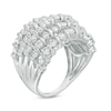 Thumbnail Image 2 of Previously Owned - 2 CT. T.W. Diamond Spiral Multi-Row Anniversary Ring in 10K White Gold