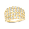 Thumbnail Image 0 of Previously Owned - 2 CT. T.W. Diamond Spiral Multi-Row Anniversary Ring in 10K Gold