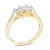 Thumbnail Image 1 of Previously Owned - 1/2 CT. T.W. Princess-Cut Diamond Three Stone Engagement Ring in 10K Gold