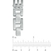 Thumbnail Image 2 of Previously Owned - Men's 12.0mm Brushed Bridge Link Bracelet in Stainless Steel - 8.5&quot;