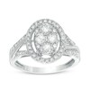 Thumbnail Image 1 of Previously Owned - 1 CT. T.W. Composite Diamond Oval Frame Engagement Ring in 10K White Gold