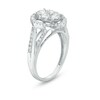 Thumbnail Image 2 of Previously Owned - 1 CT. T.W. Composite Diamond Oval Frame Engagement Ring in 10K White Gold
