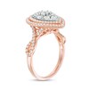 Thumbnail Image 1 of Previously Owned - 1 CT. T.W. Composite Diamond Triple Teardrop-Shaped Frame Engagement Ring in 10K Two-Tone Gold