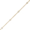 Thumbnail Image 1 of Previously Owned - 1/6 CT. T.W. Diamond Five Stone Station Bracelet in 10K Gold - 7.5"