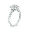 Thumbnail Image 1 of Previously Owned - 1/2 CT. T.W. Emerald-Cut Diamond Double Frame Engagement Ring in 14K White Gold