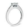Thumbnail Image 1 of Previously Owned - 1/2 CT. T.W. Quad Diamond Engagement Ring in 10K White Gold
