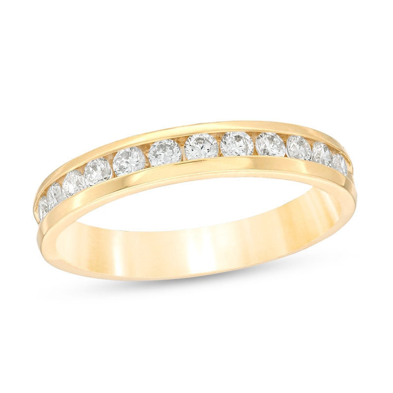 Previously Owned - 1/2 CT. T.W. Diamond Channel Band in 14K Gold