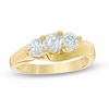Thumbnail Image 1 of Previously Owned - 1 CT. T.W. Diamond Three Stone Diagonal Ring in 14K Gold