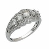Thumbnail Image 2 of Previously Owned - 1-1/4 CT. T.W. Diamond Five Stone Frame Anniversary Ring in 14K White Gold