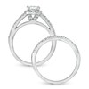 Thumbnail Image 3 of Previously Owned - Celebration Lux® 1-1/5 CT. T.W. Princess-Cut Diamond Bridal Set in 14K White Gold (I/SI2)