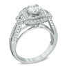 Thumbnail Image 2 of Previously Owned - Celebration Grand® 1-1/4 CT. T.W. Diamond Vintage-Style Engagement Ring in 14K White Gold (H-I/I1)