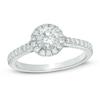 Previously Owned - Celebration Lux® 1 CT. T.W. Diamond Frame Engagement Ring in 18K White Gold (I/SI2)