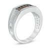 Thumbnail Image 2 of Previously Owned - 1/2 CT. T.W. Champagne and White Diamond Band in 10K White Gold