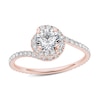 Thumbnail Image 1 of Previously Owned - 1 CT. T.W. Diamond Bypass Swirl Engagement Ring in 14K Rose Gold