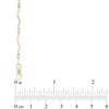Thumbnail Image 2 of Previously Owned - 1/8 CT. T.W. Diamond Three Stone Curved Station Bracelet in 10K Gold