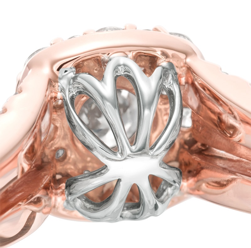 Previously Owned - Love's Destiny by Zales 1-1/2 CT. T.W. Diamond Cushion Engagement Ring in 14K Two-Tone Gold (I/I1)