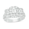 Thumbnail Image 0 of Previously Owned - 2-1/2 CT. T.W. Emerald-Cut Diamond Past Present Future® Frame Engagement Ring in 14K White Gold