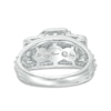 Thumbnail Image 2 of Previously Owned - 2-1/2 CT. T.W. Emerald-Cut Diamond Past Present Future® Frame Engagement Ring in 14K White Gold