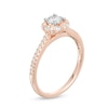 Thumbnail Image 1 of Previously Owned - 1/2 CT. T.W. Diamond Scallop Frame Engagement Ring in 14K Rose Gold