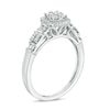 Thumbnail Image 2 of Previously Owned - 3/8 CT. T.W. Composite Diamond Square Frame Ring in 10K White Gold