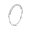 Thumbnail Image 2 of Previously Owned - 1/10 CT. T.W. Diamond Double Row Anniversary Band in 10K White Gold